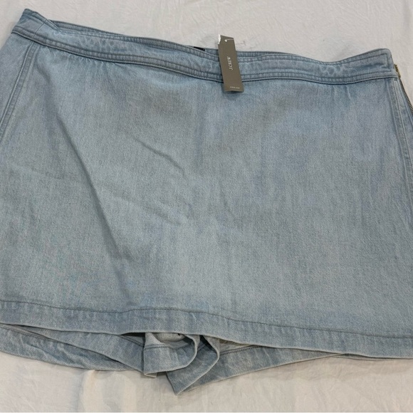 J. Crew Sky Blue Mini Skirt - Picture 5 of 8